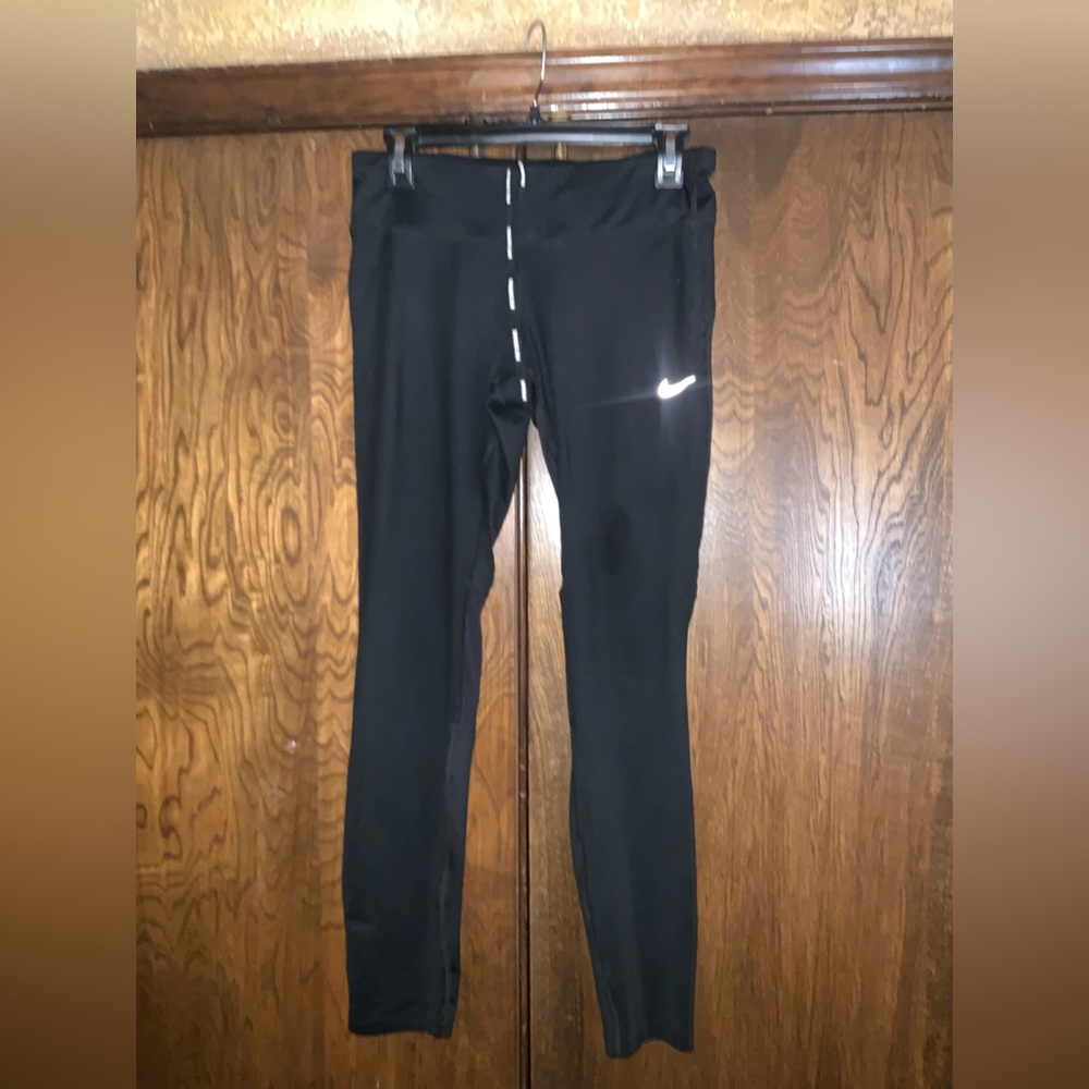 Nike Women’s Black Reflective Swoosh Track Leggings